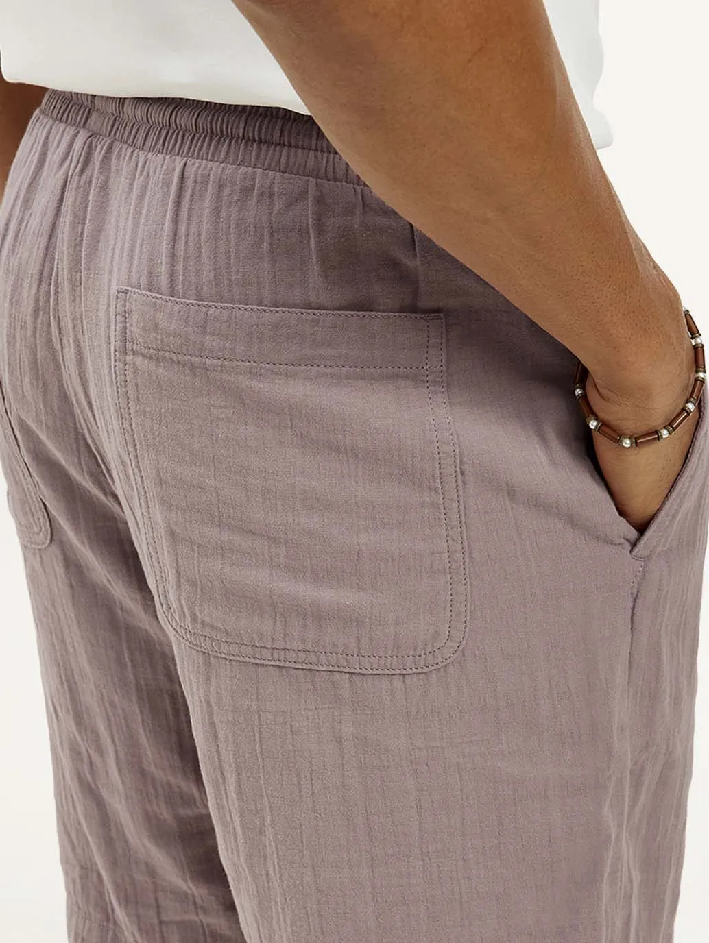 Men's Mauve Regular Fit Shorts