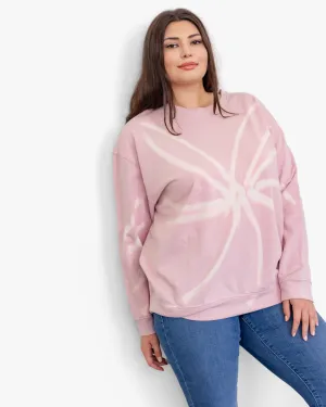 Mimi Tie-Dye Sweatshirt | Pink / White