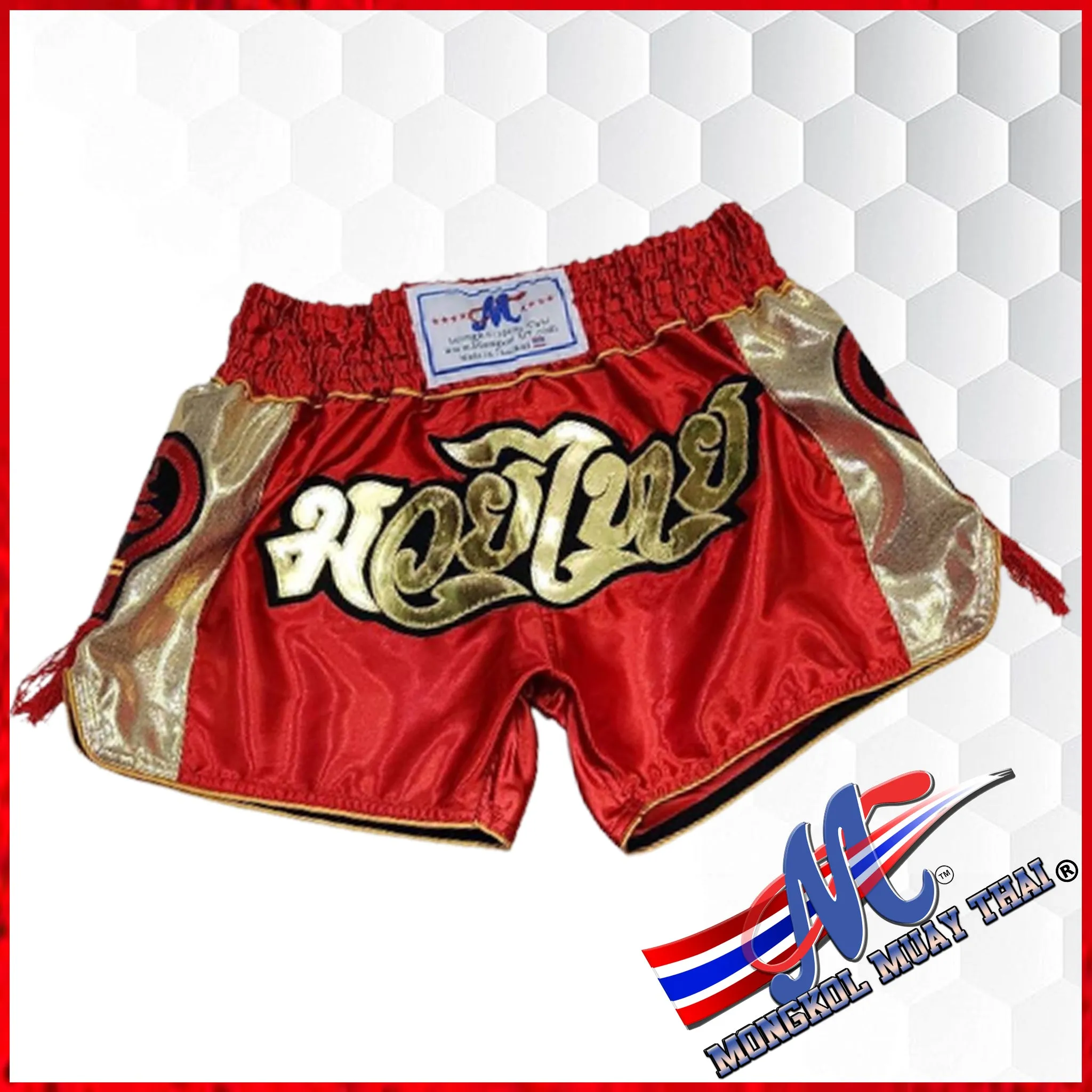 Mongkol Thai shorts mongkol style Red NEW