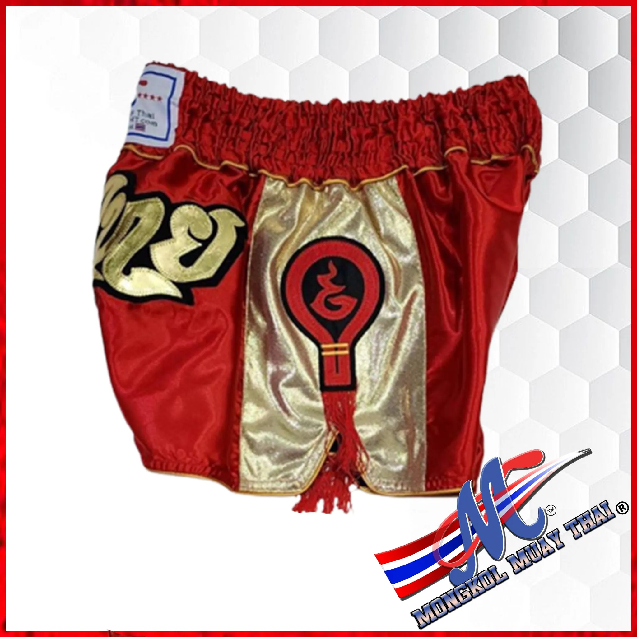 Mongkol Thai shorts mongkol style Red NEW