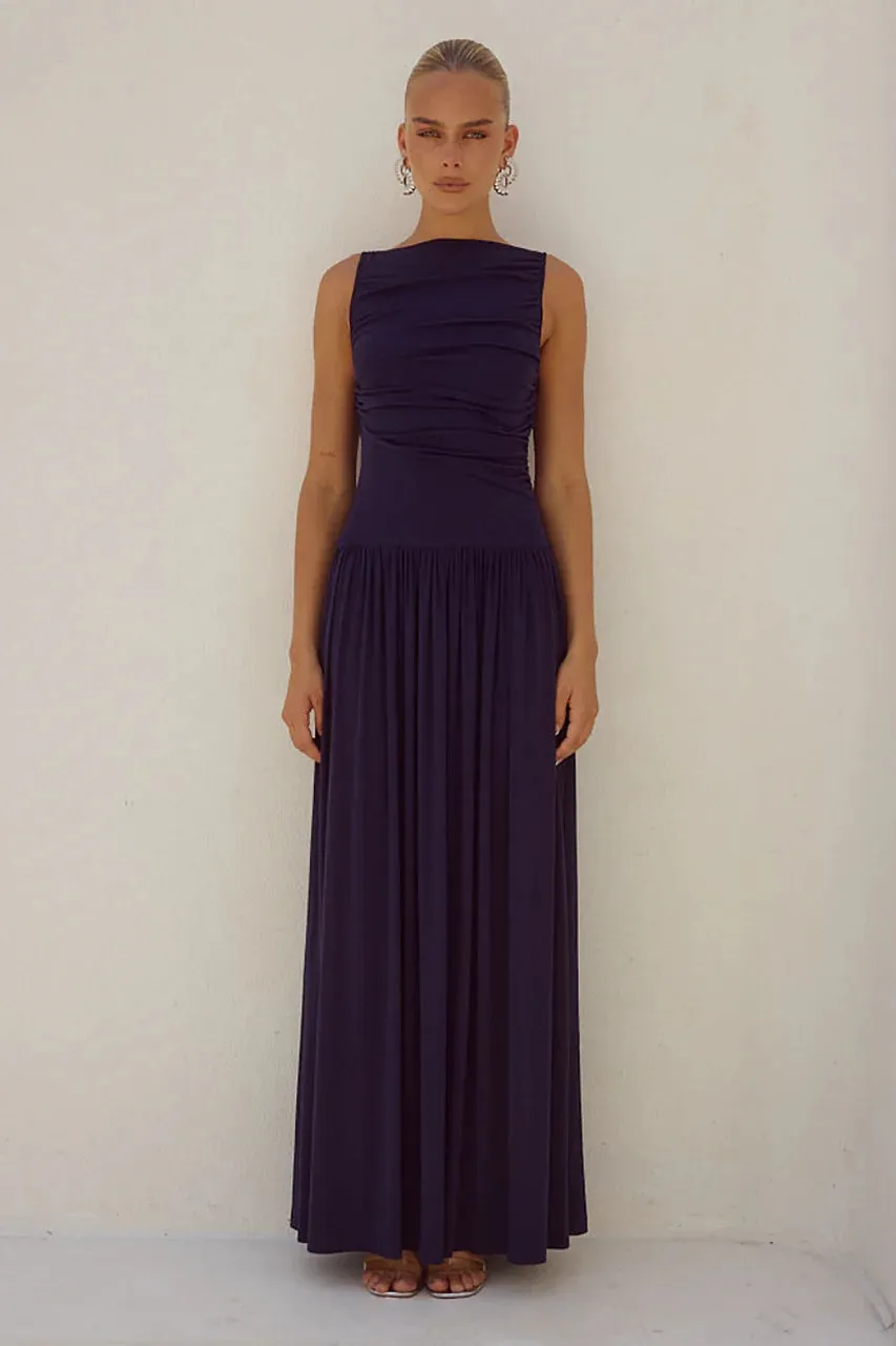 NALLA MAXI DRESS - NAVY