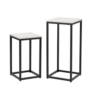 Page Set of 2 Plant Stand Summer Grey
