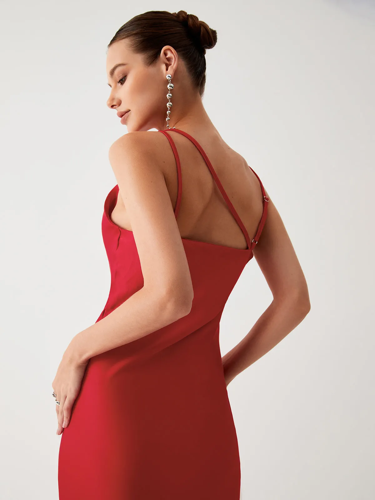 Perfect Moment Graceful Satin Long Dress
