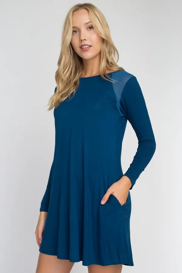 Perfectly Mesh Long Sleeve Dress
