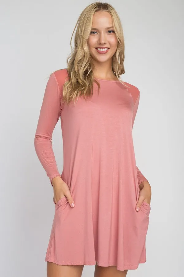 Perfectly Mesh Long Sleeve Dress