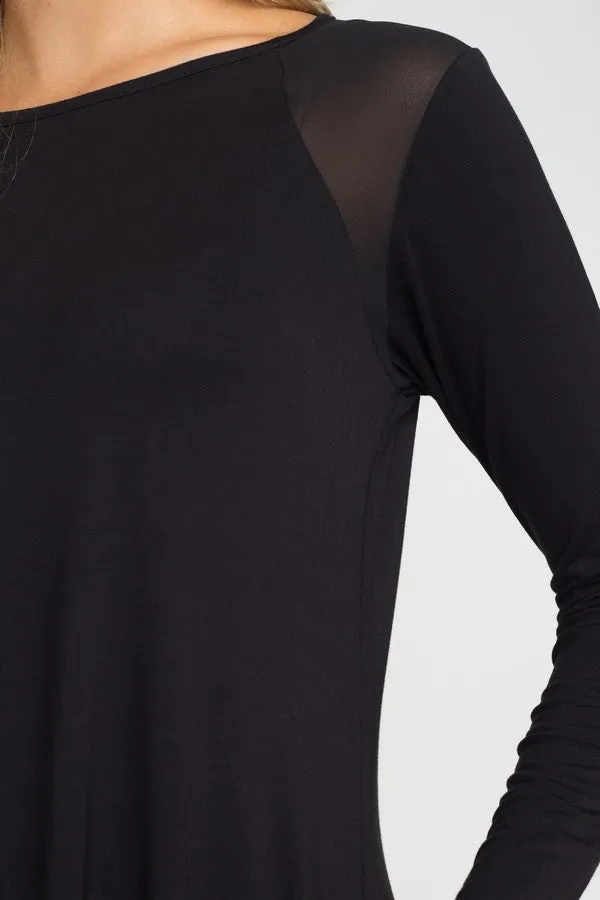 Perfectly Mesh Long Sleeve Dress