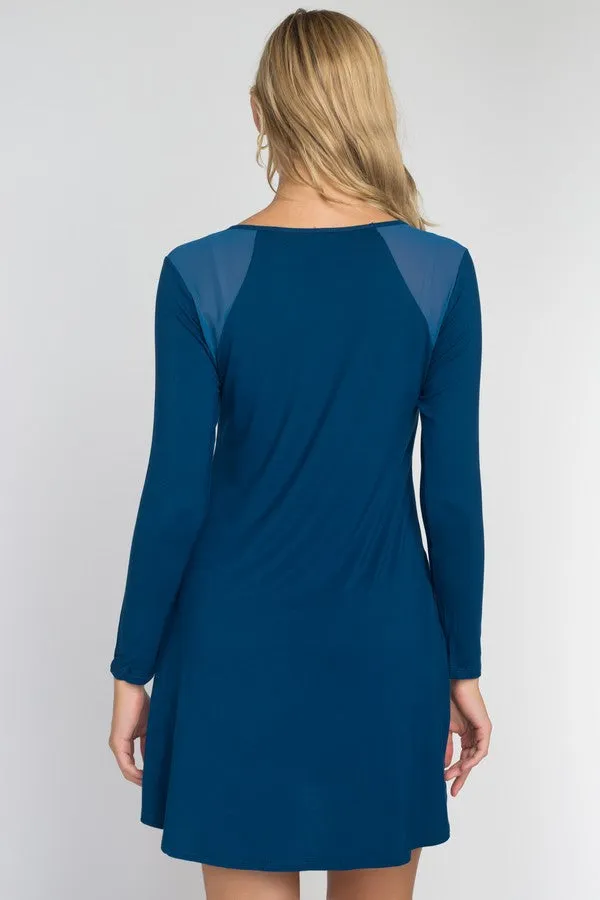 Perfectly Mesh Long Sleeve Dress