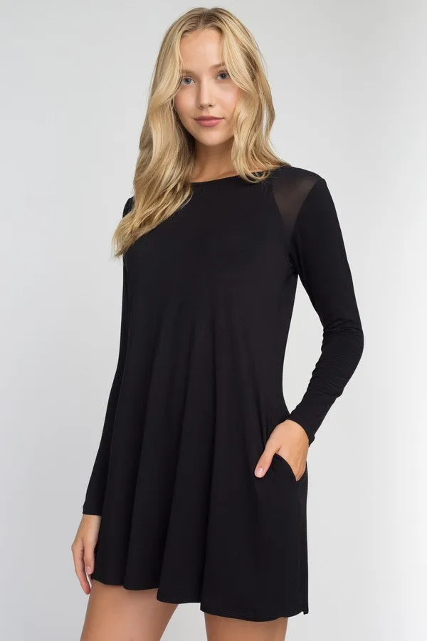 Perfectly Mesh Long Sleeve Dress