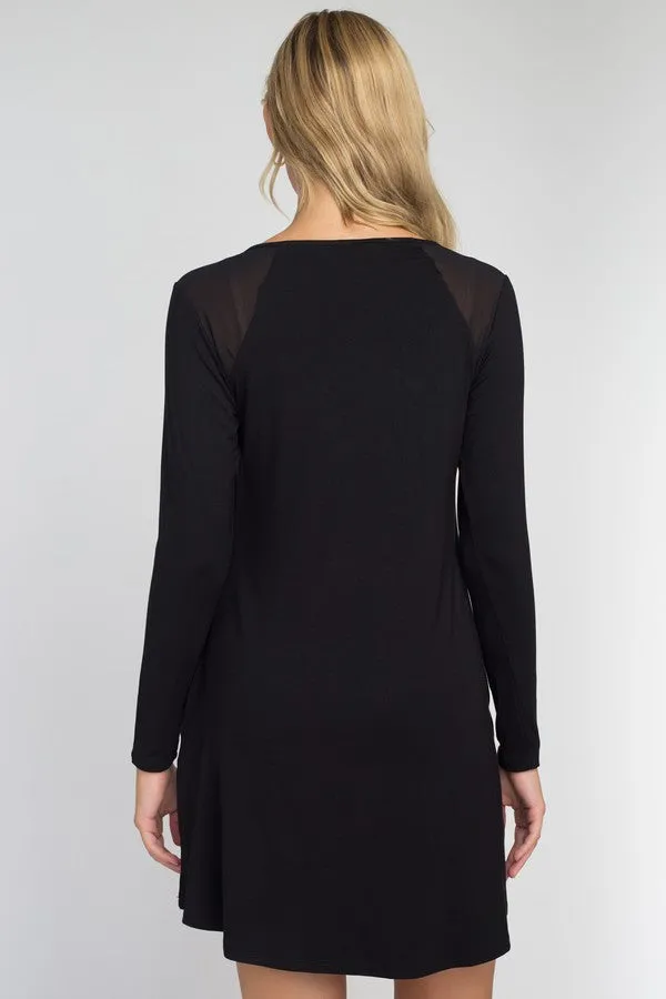 Perfectly Mesh Long Sleeve Dress