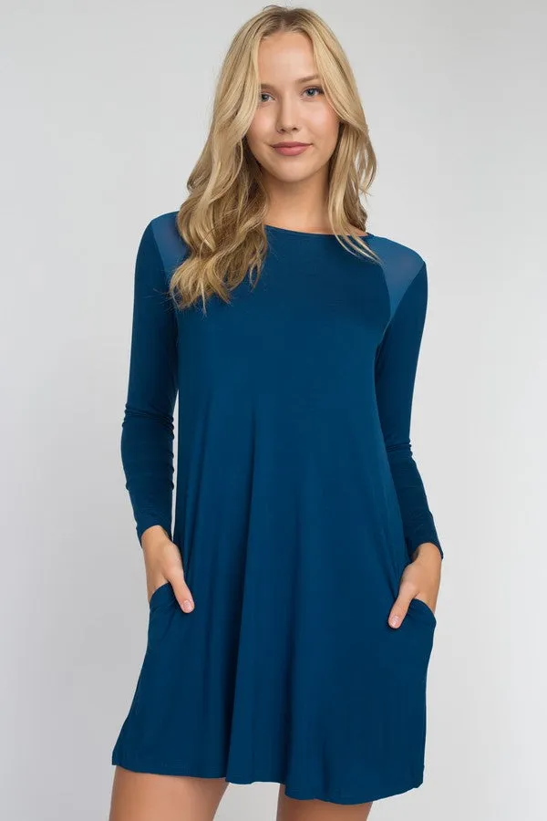 Perfectly Mesh Long Sleeve Dress