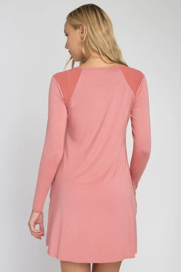 Perfectly Mesh Long Sleeve Dress
