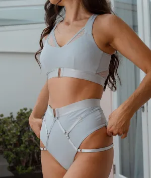 Perla Shorts - Matte Baby Blue