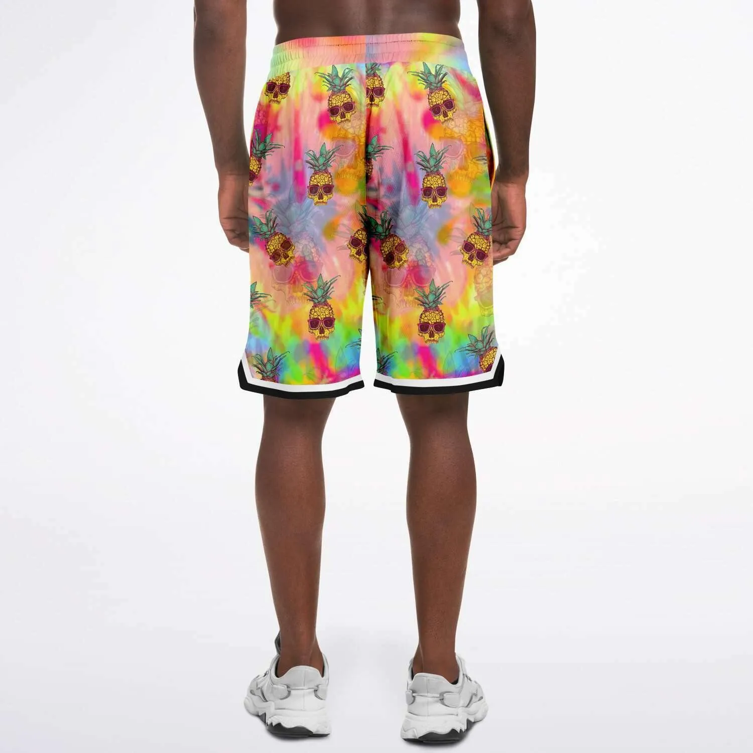 Pineapple Skull Basketball Shorts