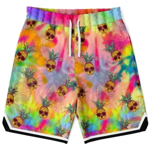 Pineapple Skull Basketball Shorts