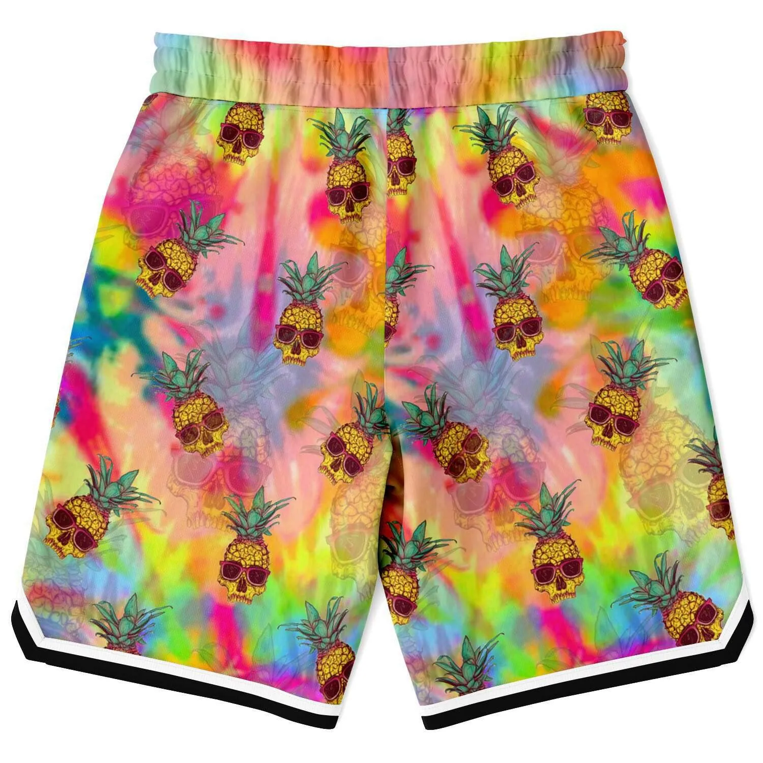 Pineapple Skull Basketball Shorts
