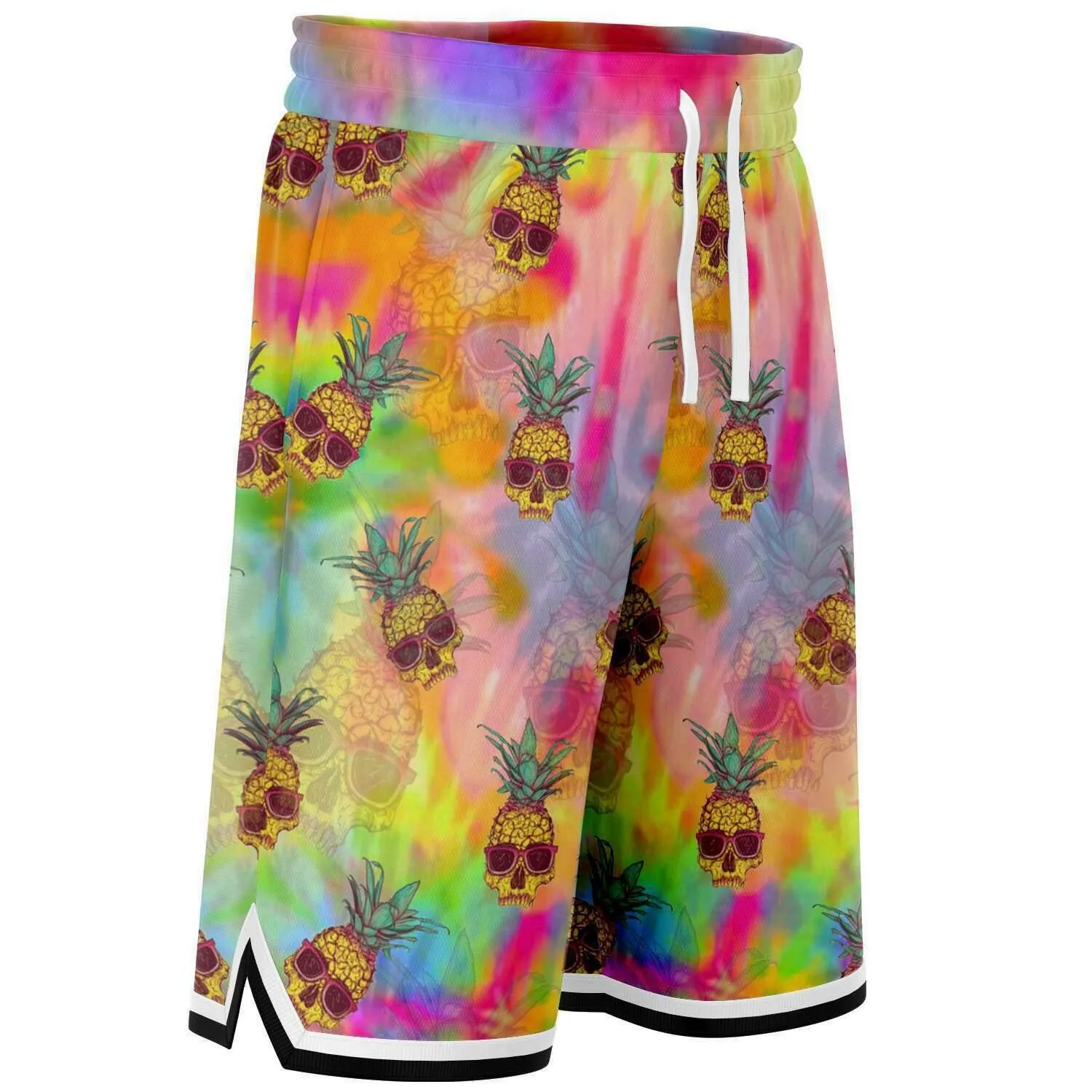 Pineapple Skull Basketball Shorts