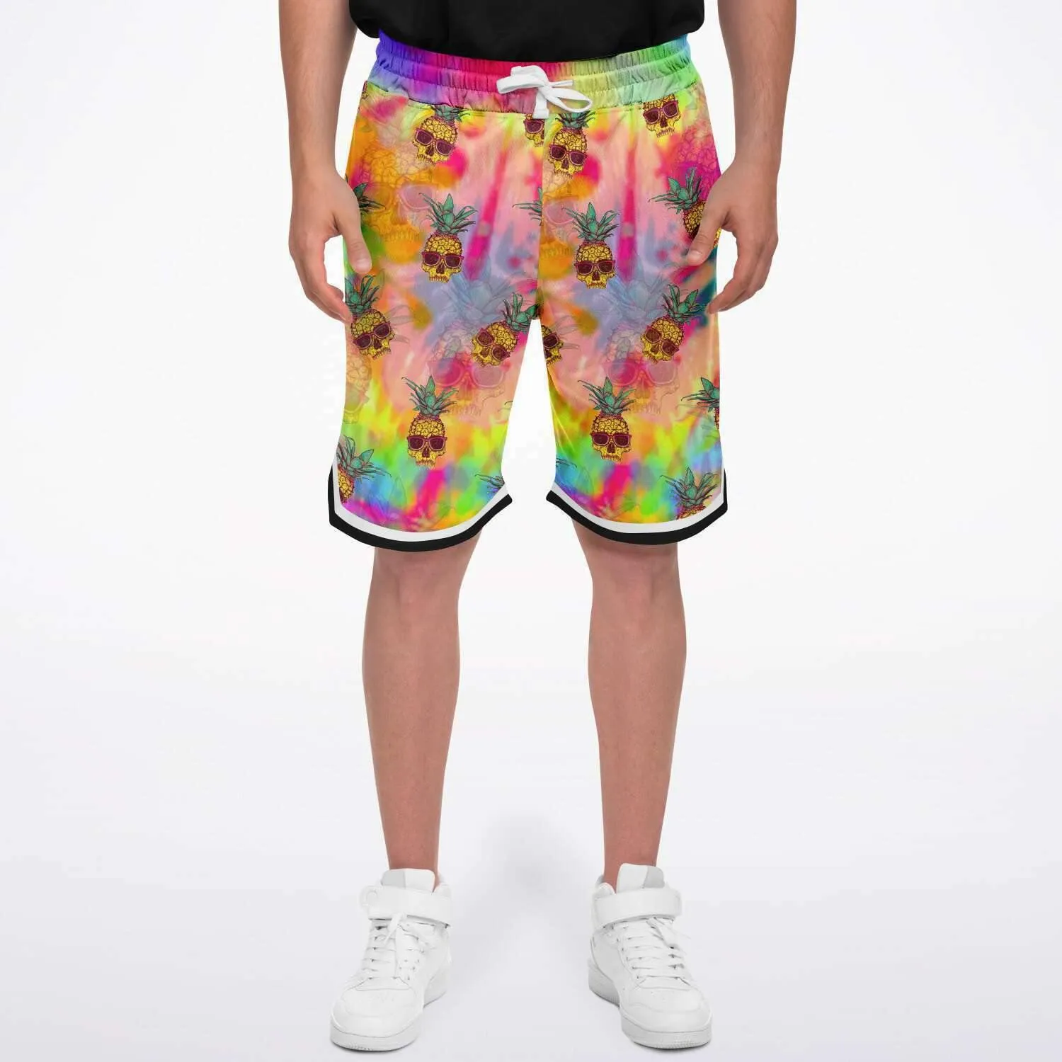 Pineapple Skull Basketball Shorts