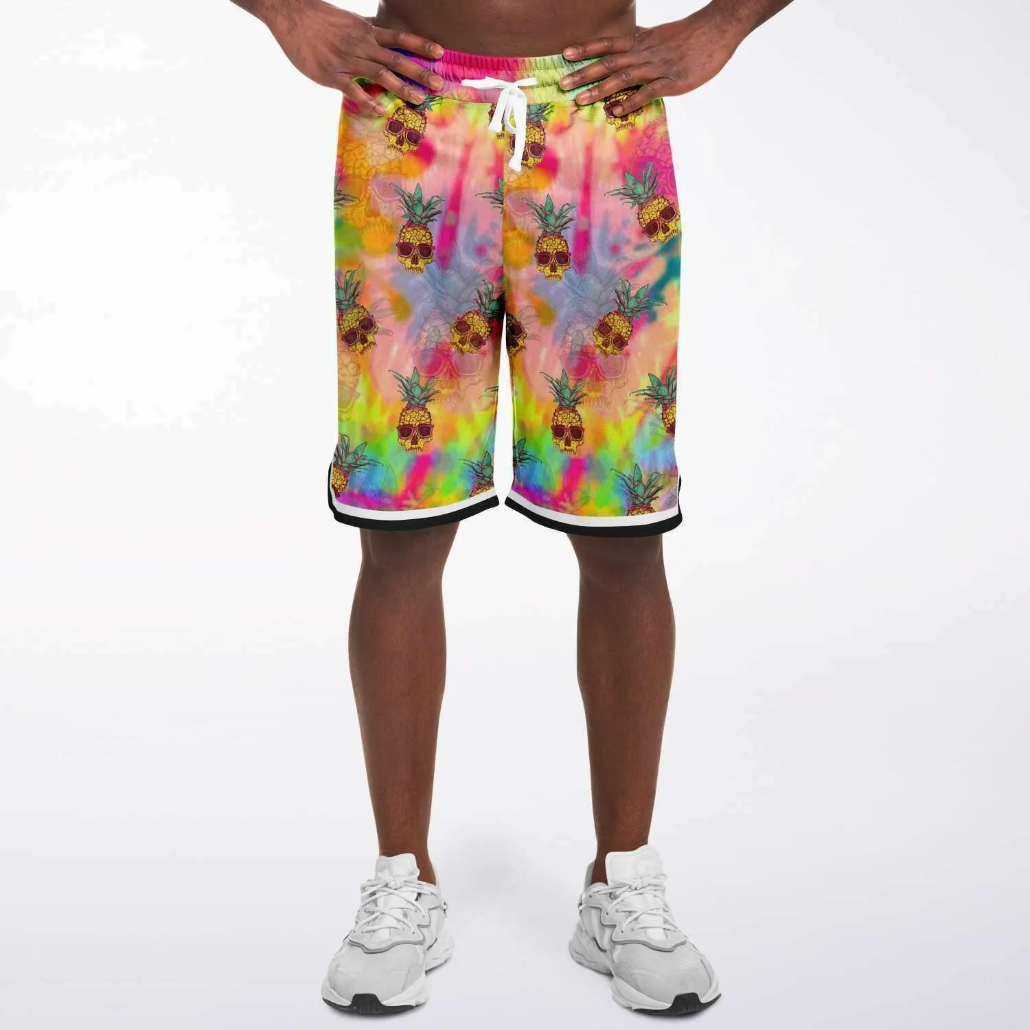 Pineapple Skull Basketball Shorts