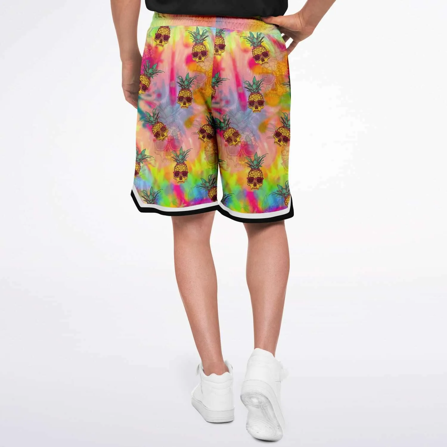 Pineapple Skull Basketball Shorts