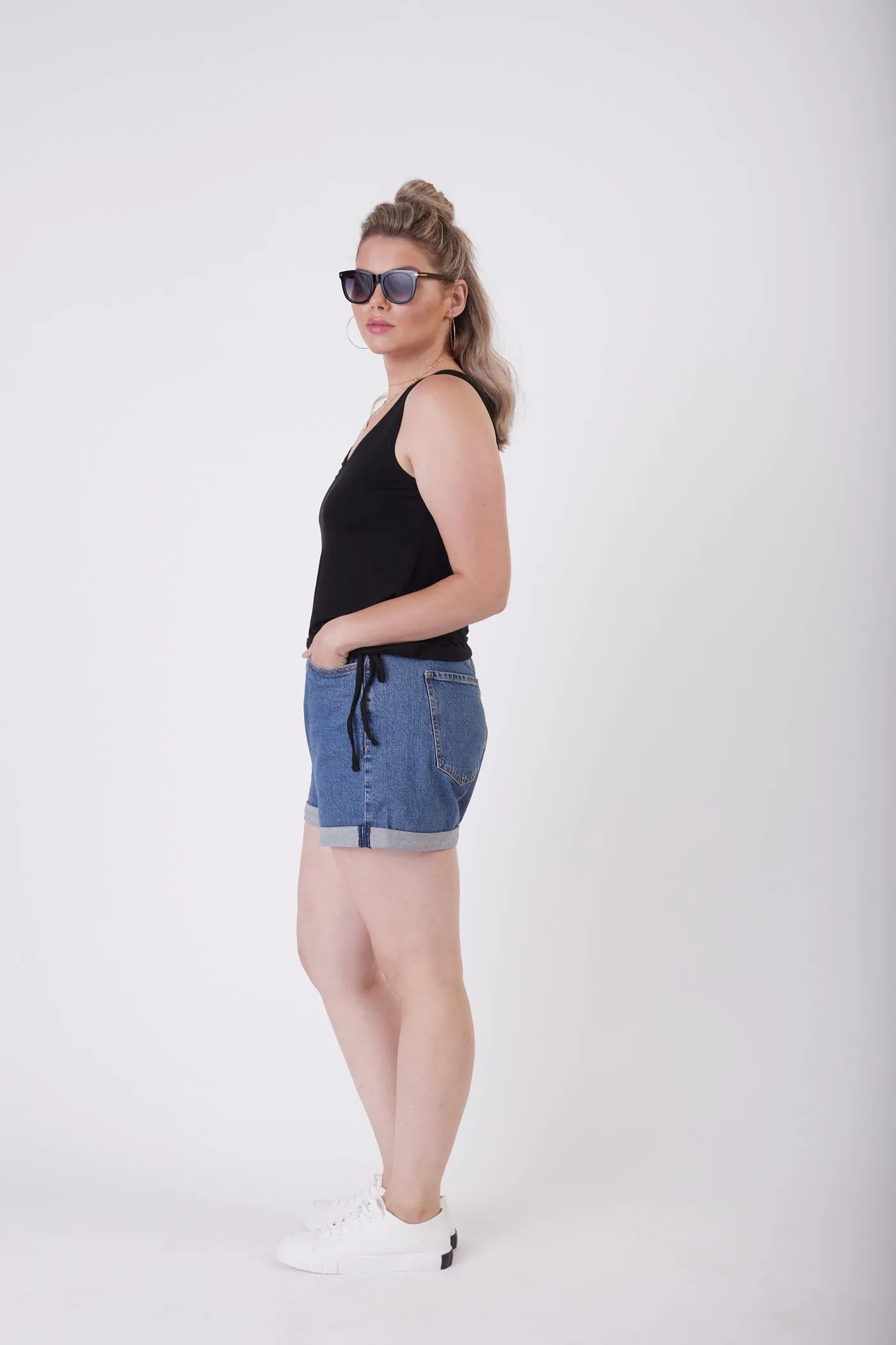 Plus: Classic Denim Short