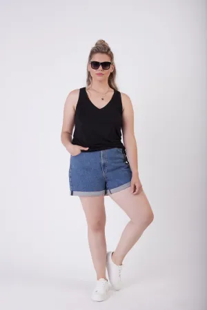 Plus: Classic Denim Short