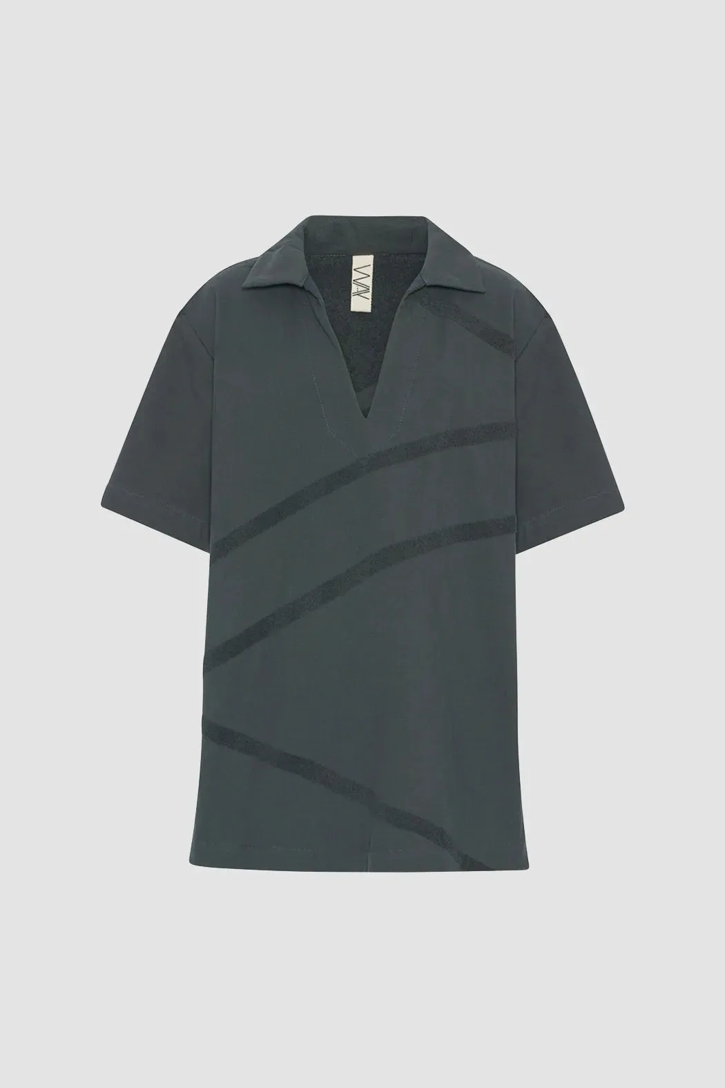Ponza Unisex Top Charcoal