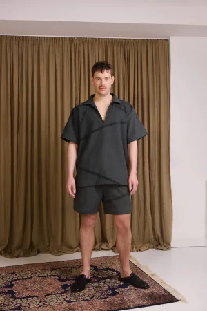 Ponza Unisex Top Charcoal