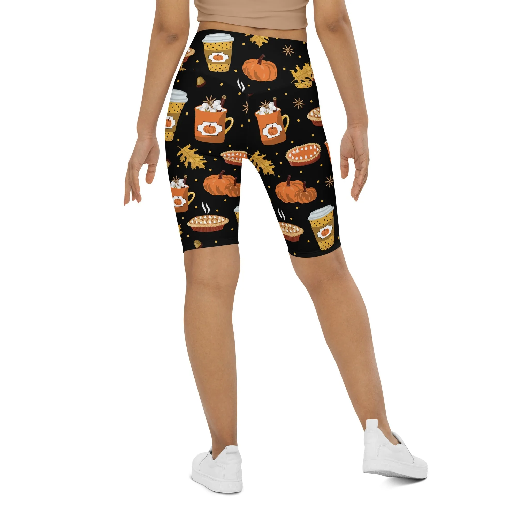 Pumpkin Season Biker Shorts