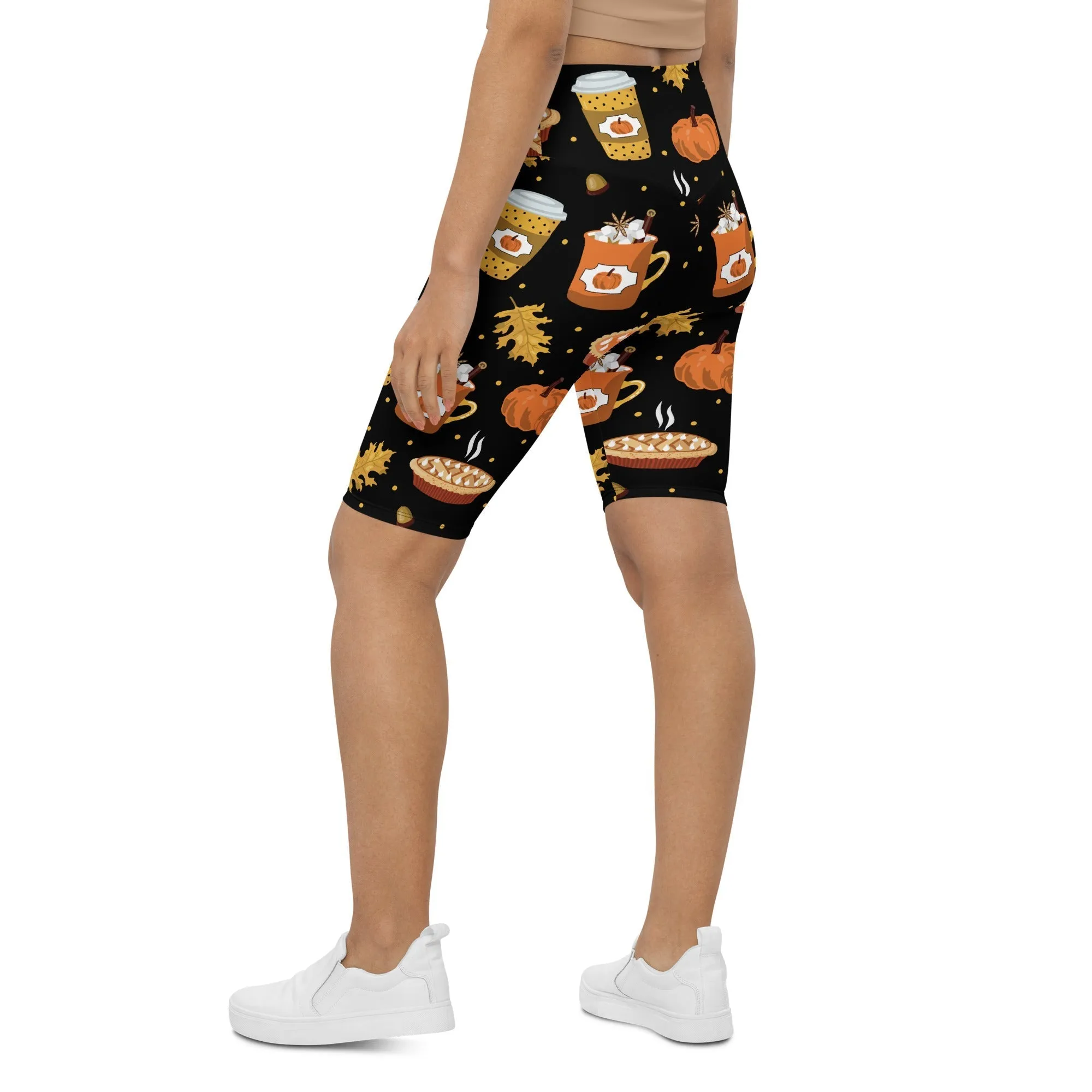 Pumpkin Season Biker Shorts