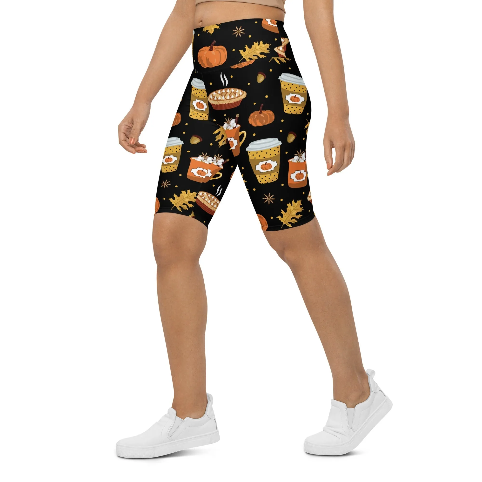 Pumpkin Season Biker Shorts