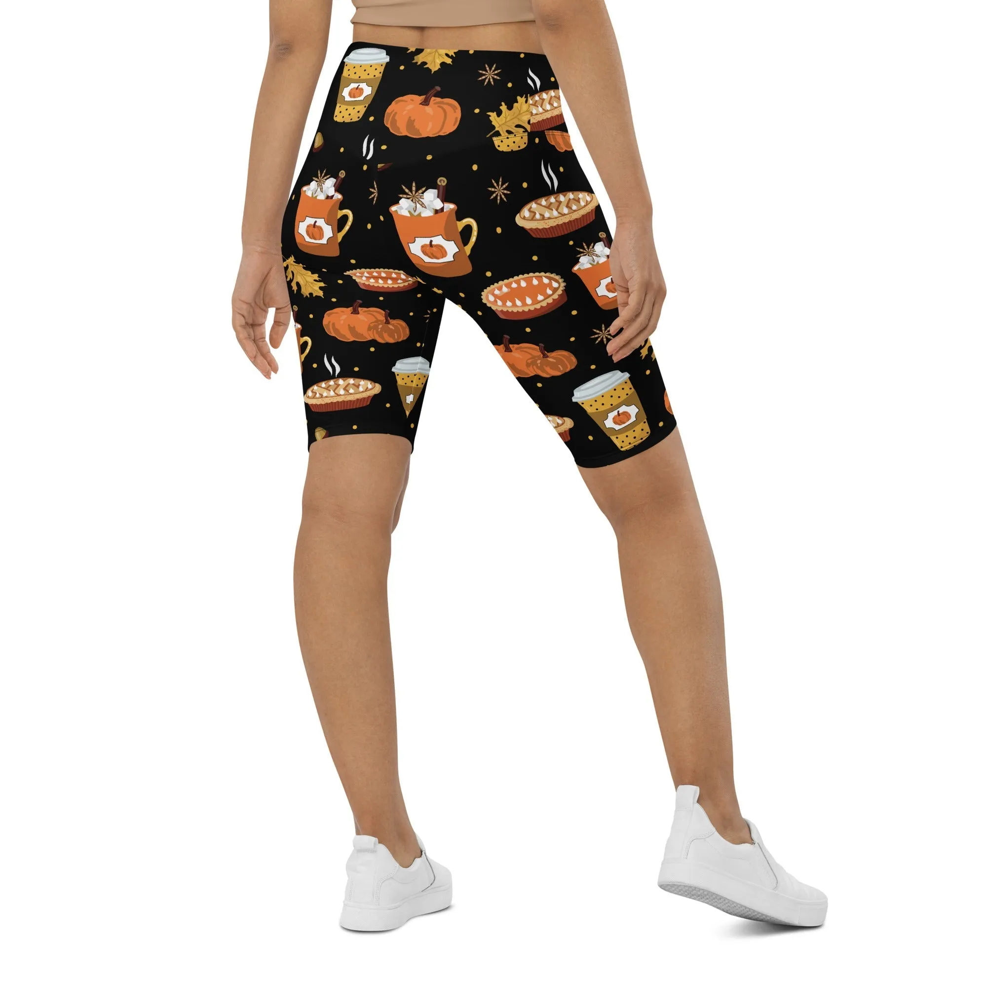 Pumpkin Season Biker Shorts