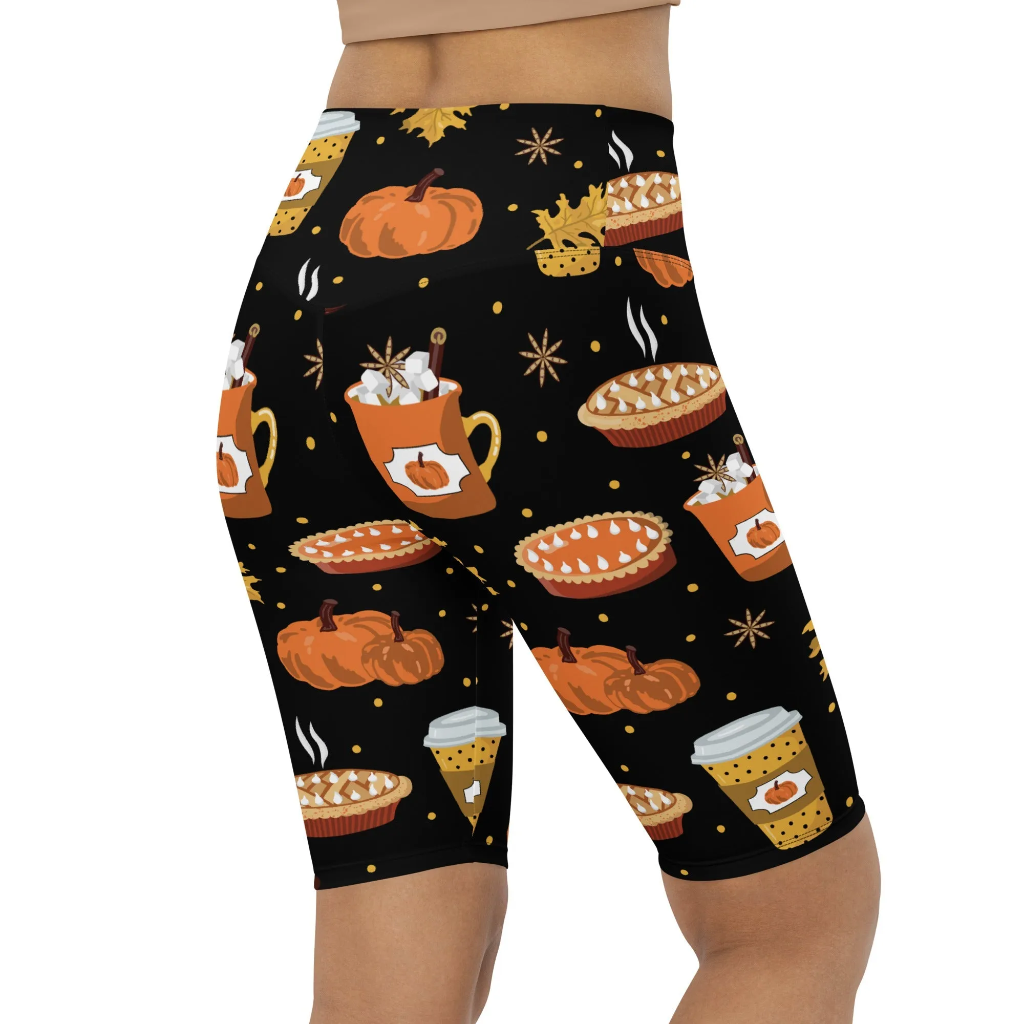 Pumpkin Season Biker Shorts