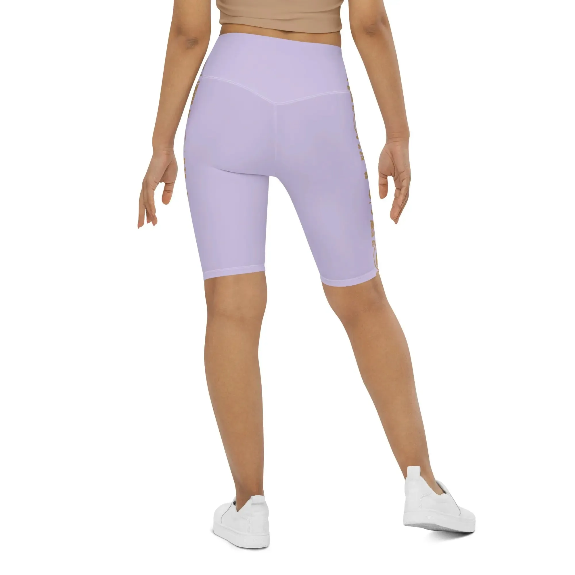 "Floral Lace" Collection - Yoga Long Shorts