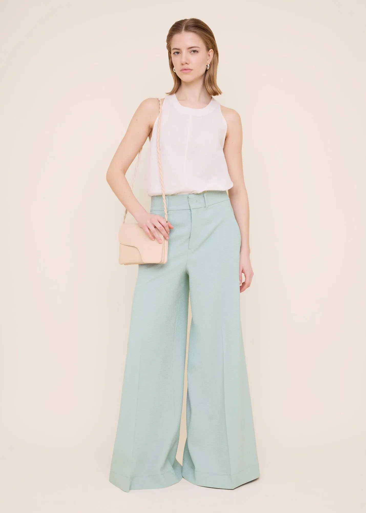 Racerback linen top