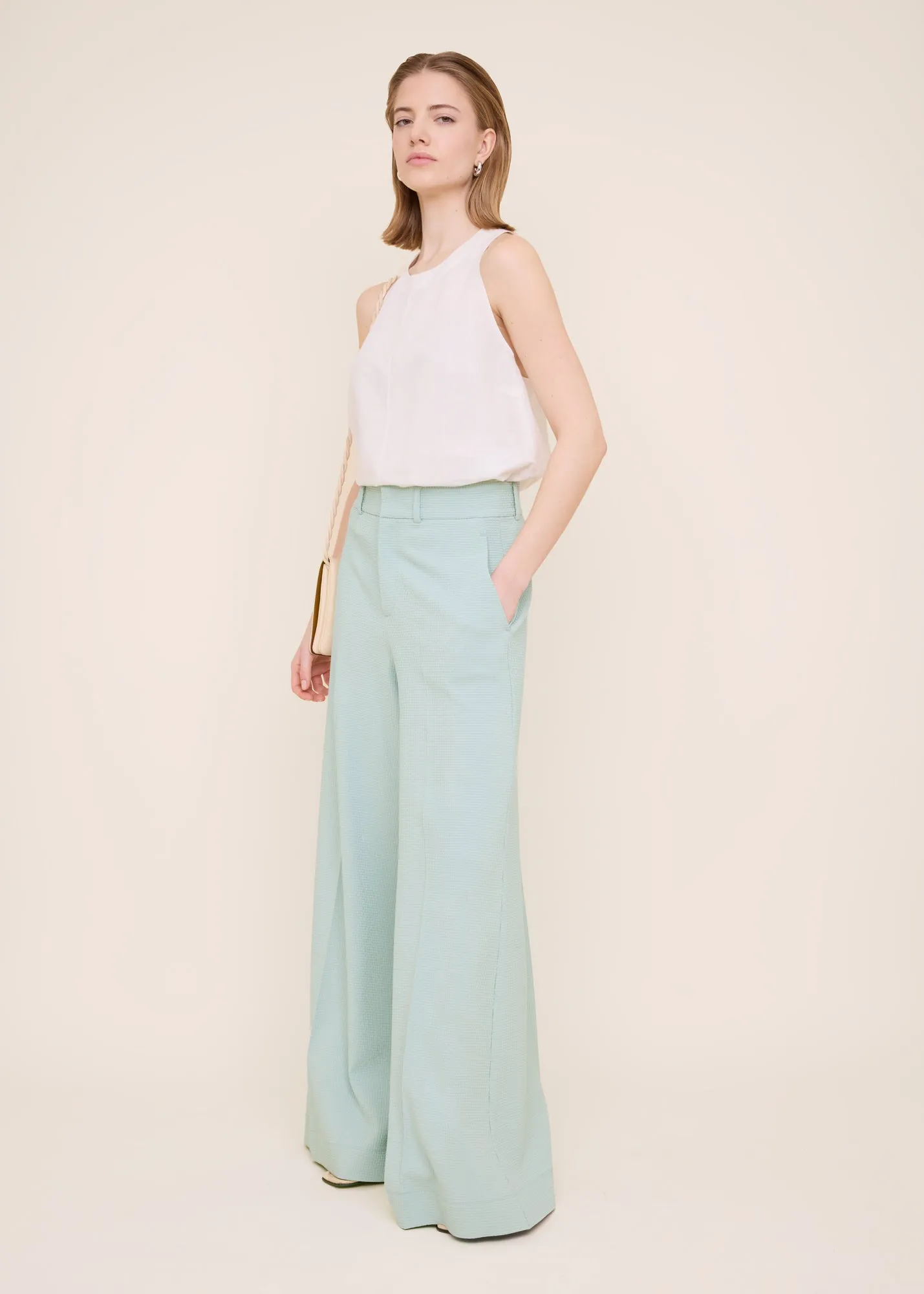 Racerback linen top