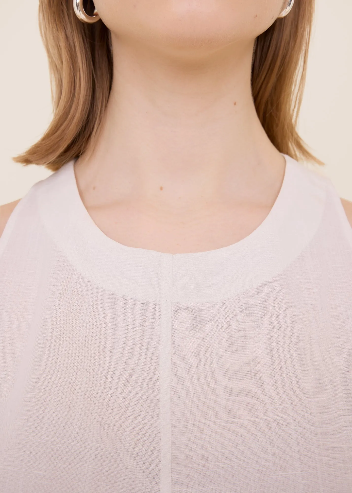 Racerback linen top