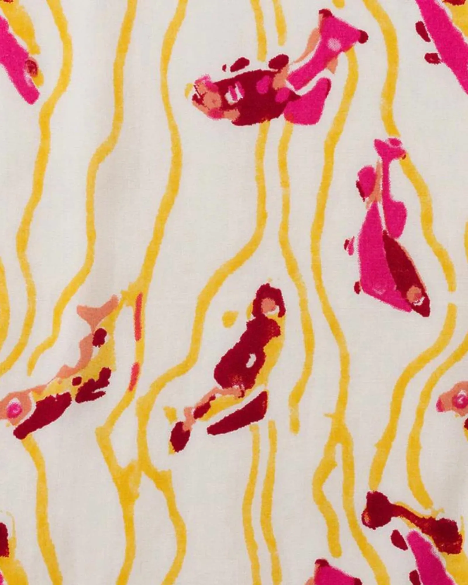 Rayon Print Sarong In Pisces Print Yellow Sunrise | Pisces Print Yellow Sunrise