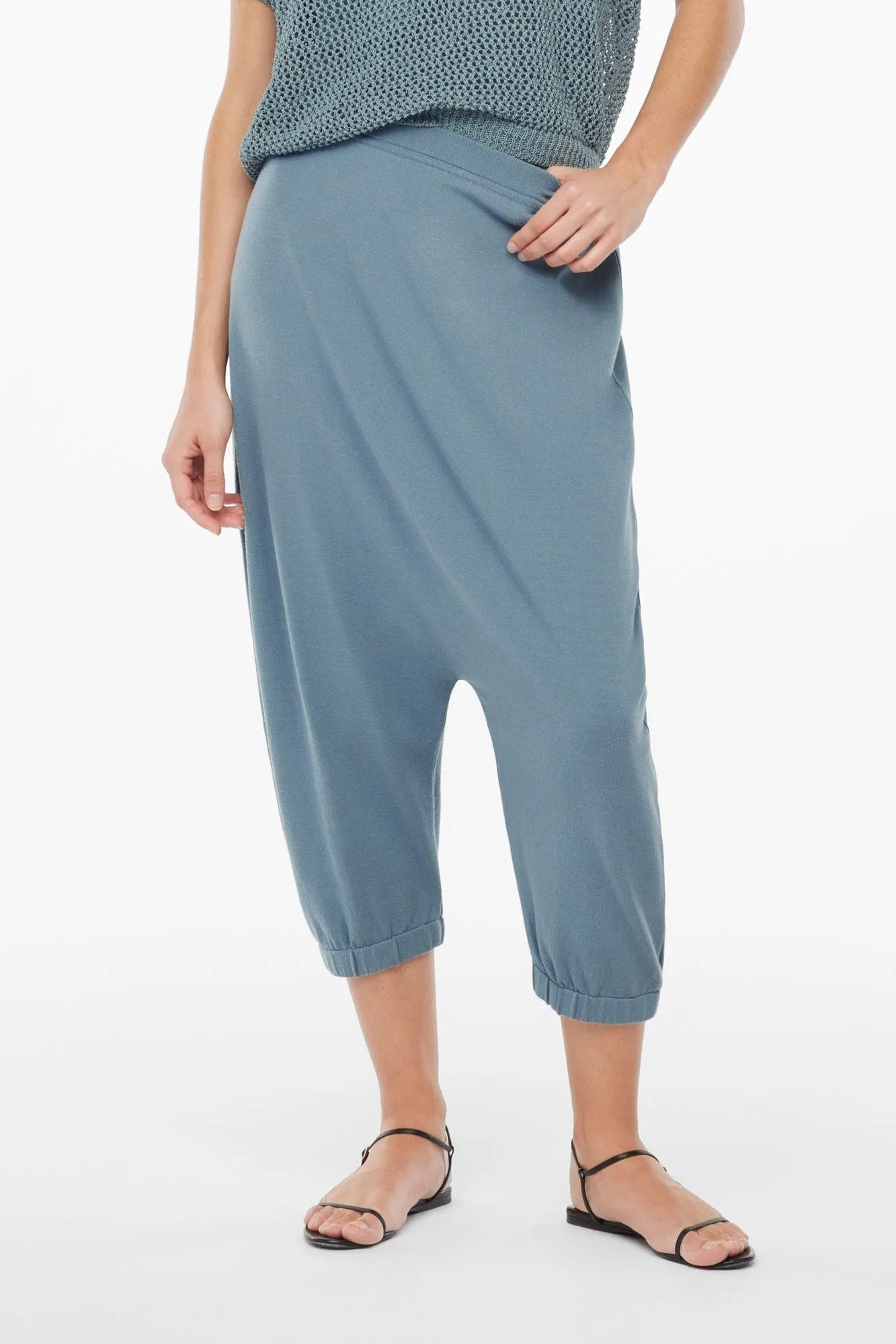 SARAH PACINI CROPPED TROUSERS 22111022-43