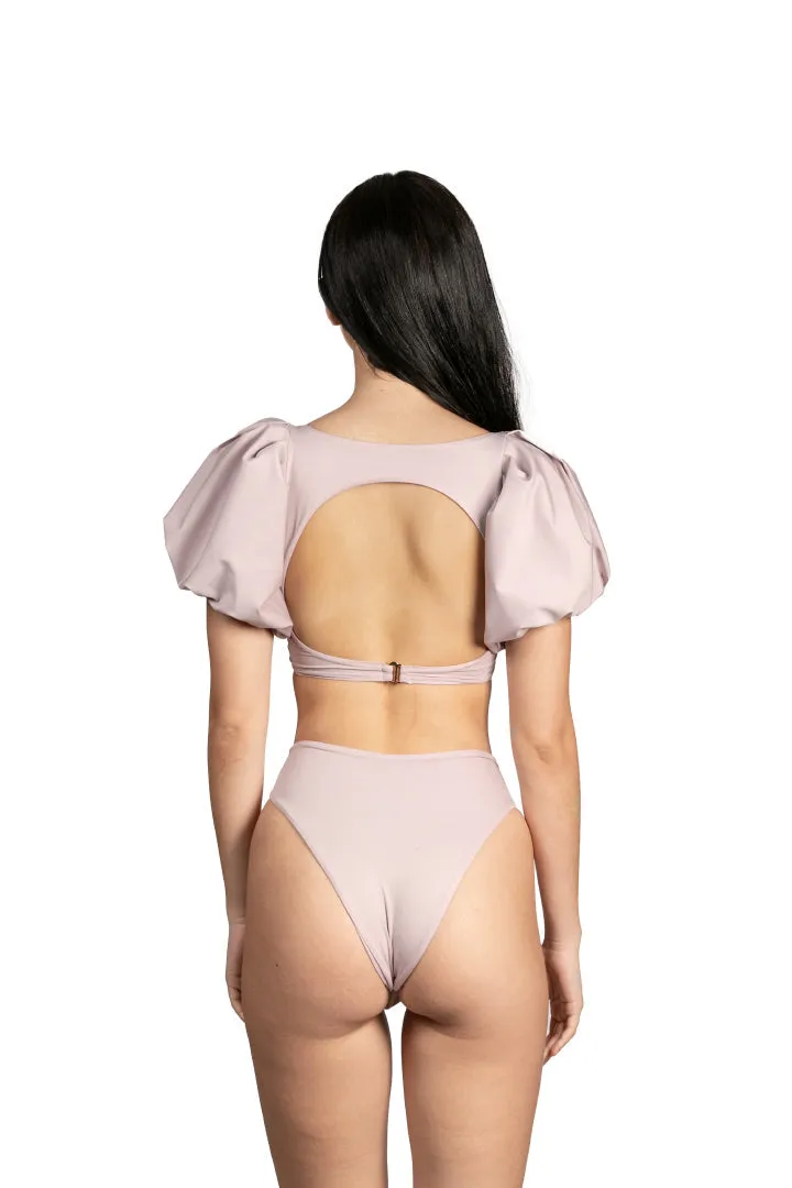 Sayulita Lilac High Rise Bikini Bottom by Sanlier