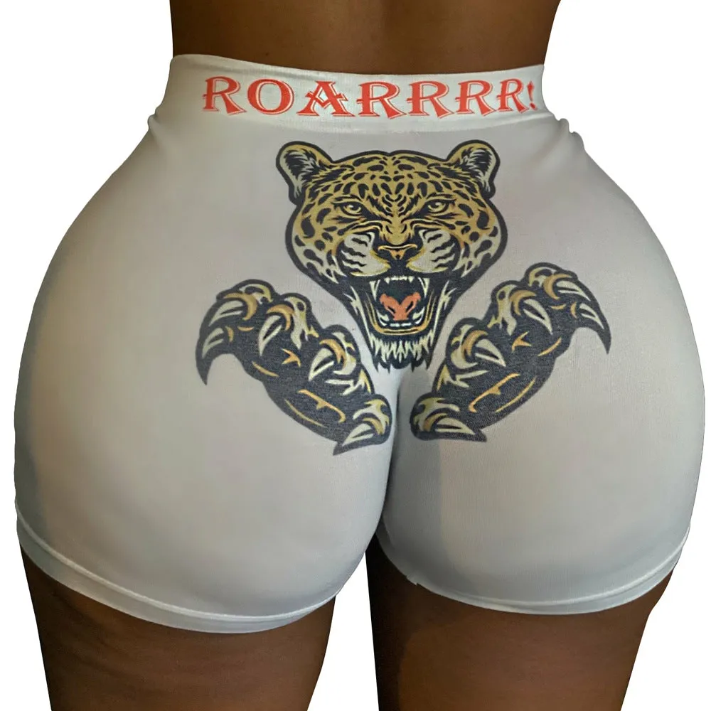 Sexy Europe Women Popular Trendy Personality Printed Shorts Loungewear
