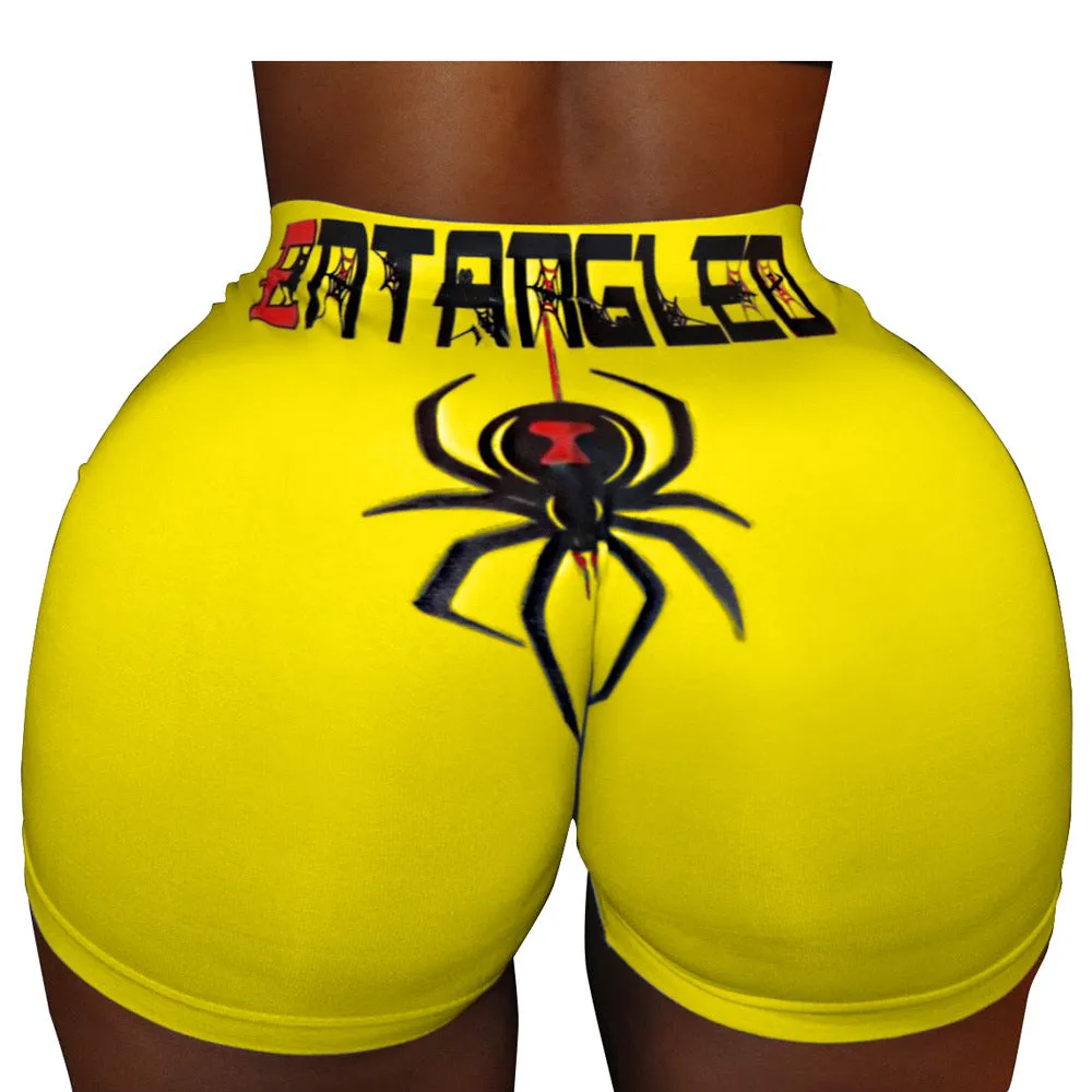Sexy Europe Women Popular Trendy Personality Printed Shorts Loungewear