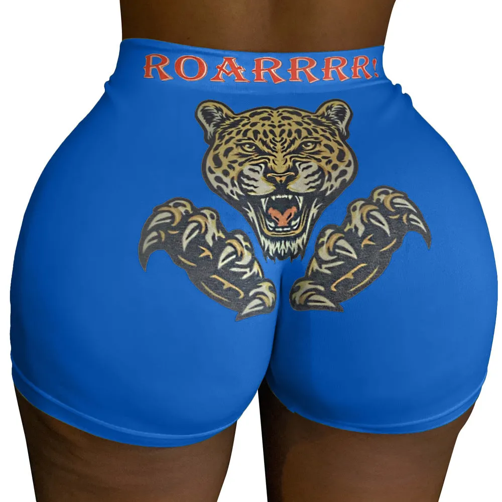 Sexy Europe Women Popular Trendy Personality Printed Shorts Loungewear