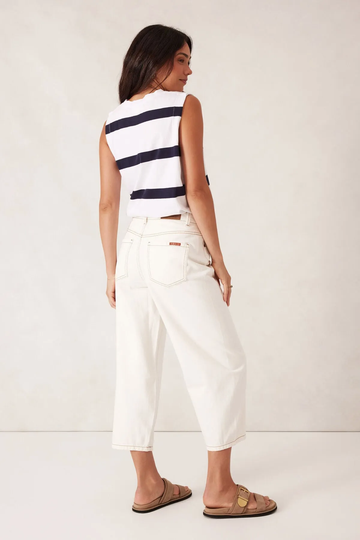 Tapered Barrel Jean -Fresh Ecru