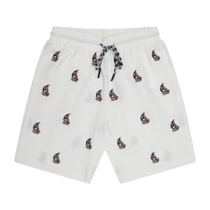 THE CLASSIC SWIM SHORTS- WHITE