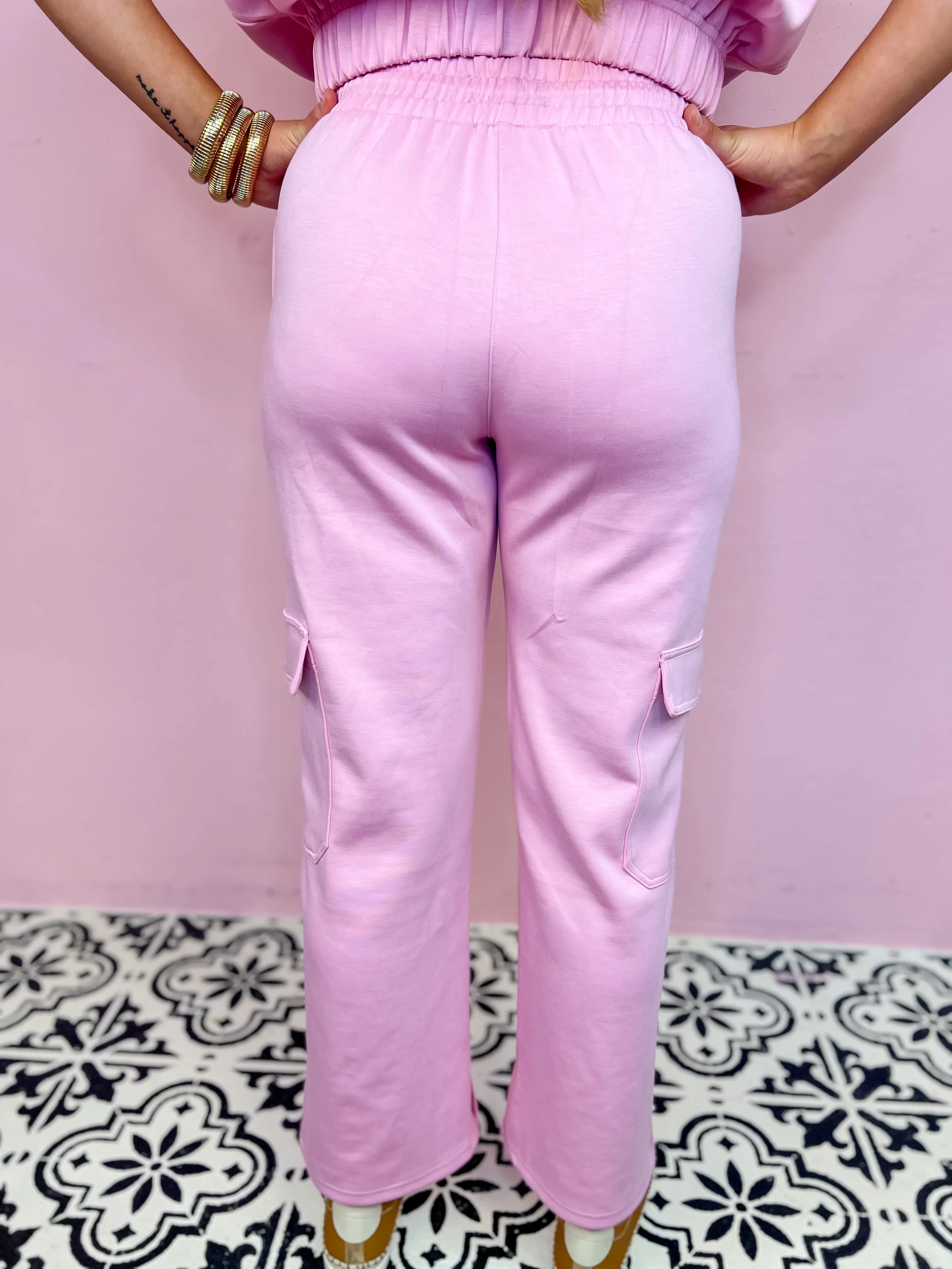 Trendsetter Cargo Pants-Lilac