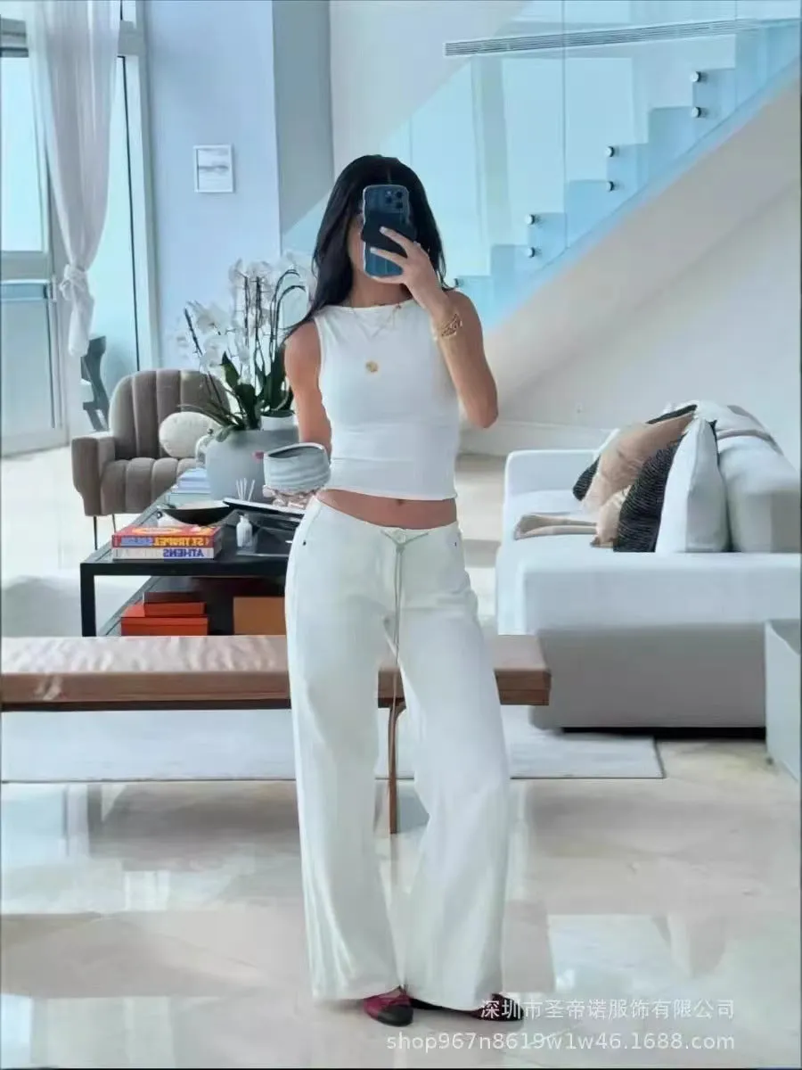 Trendy Low Waist Wide Leg Women's Loose Jeans