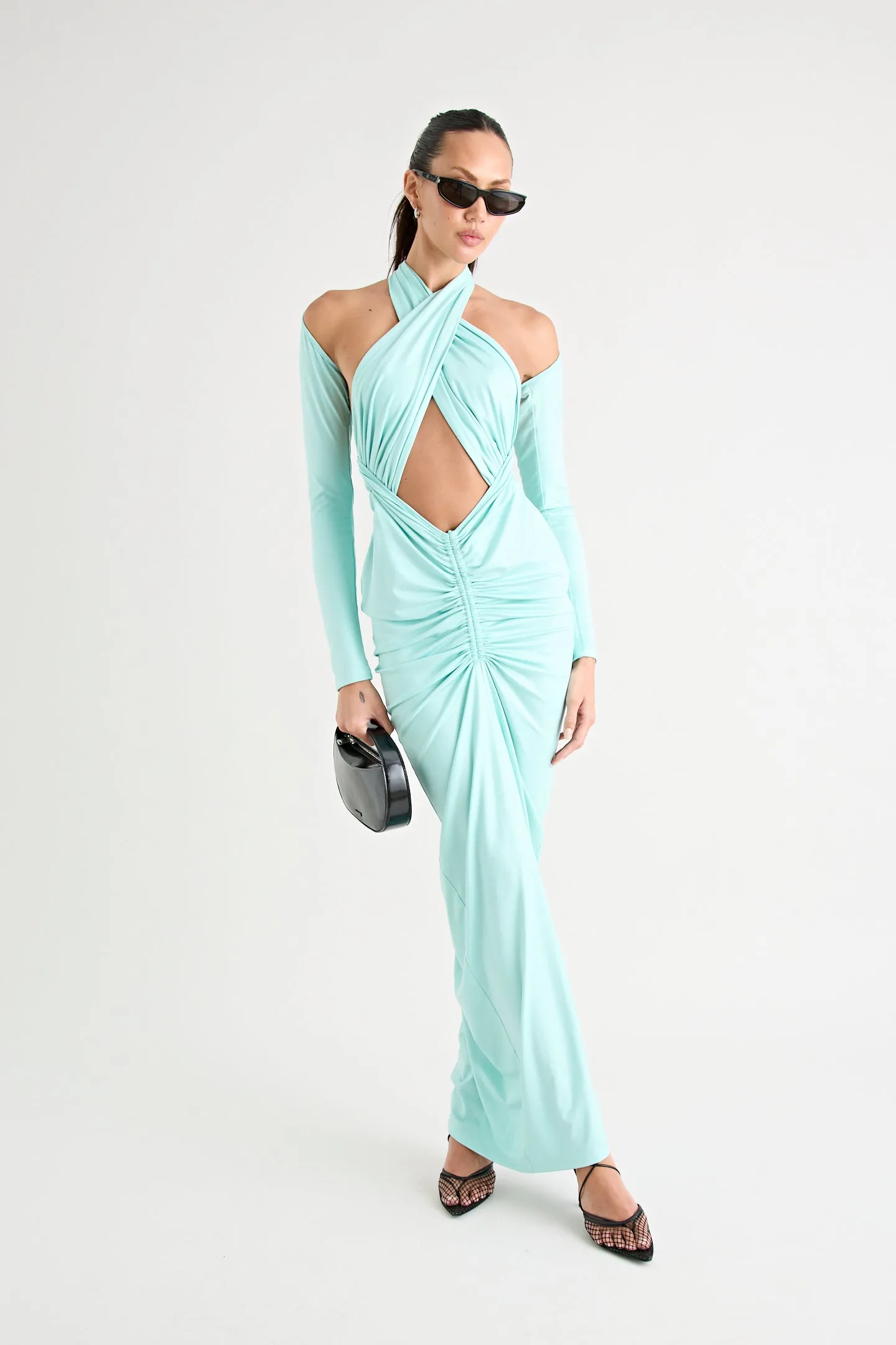 VICTORIA MAXI DRESS | AQUA