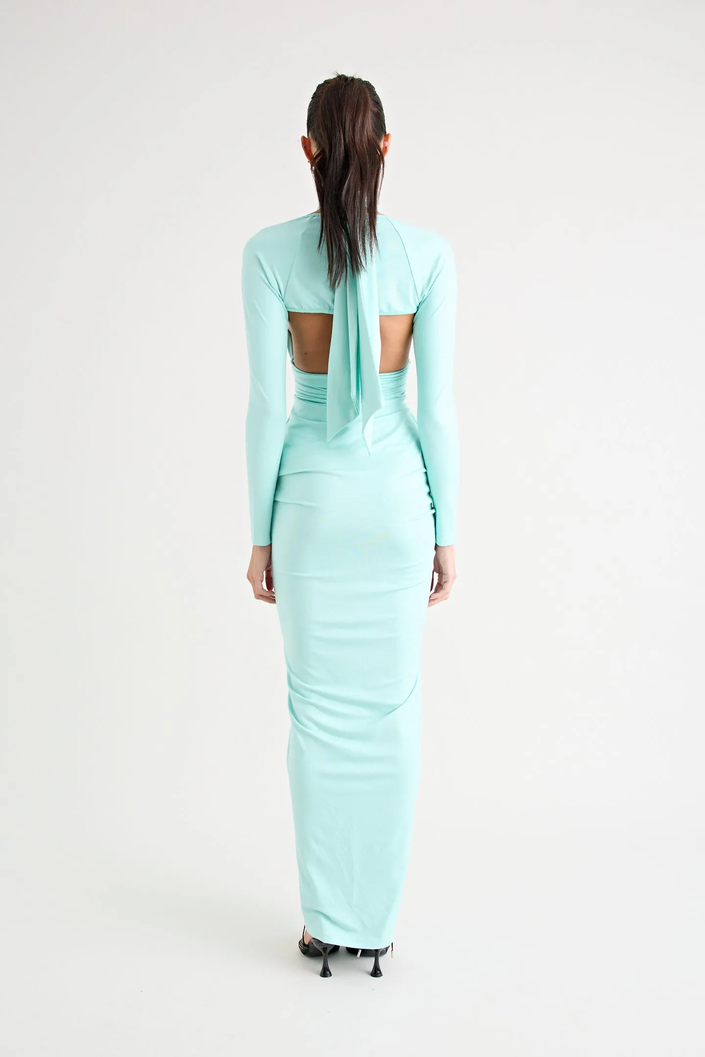 VICTORIA MAXI DRESS | AQUA