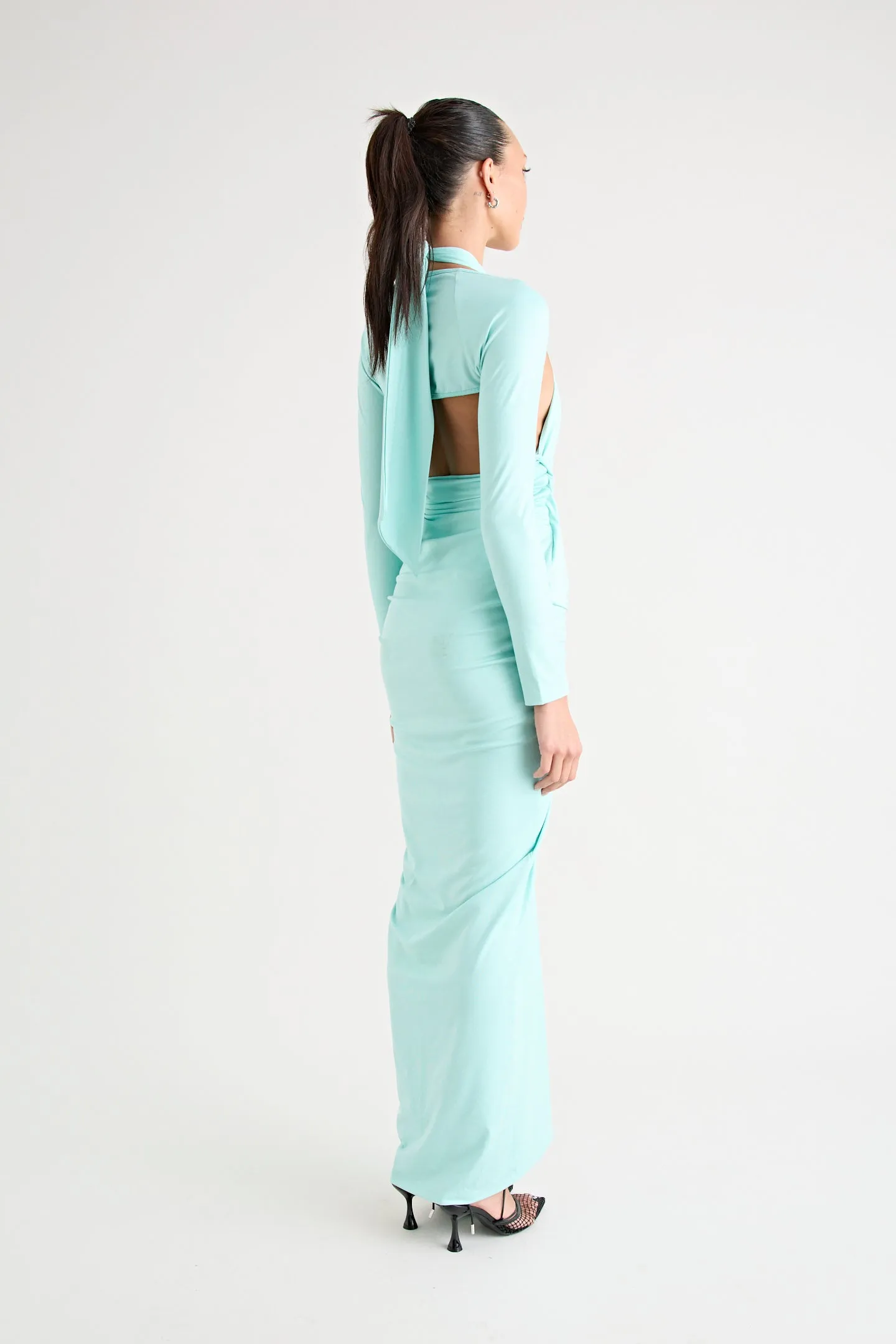 VICTORIA MAXI DRESS | AQUA