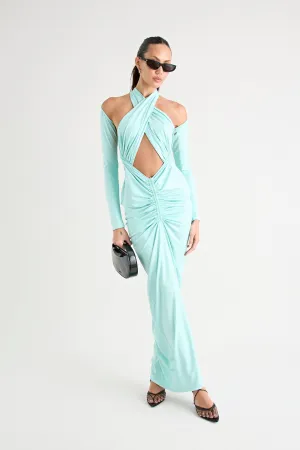 VICTORIA MAXI DRESS | AQUA